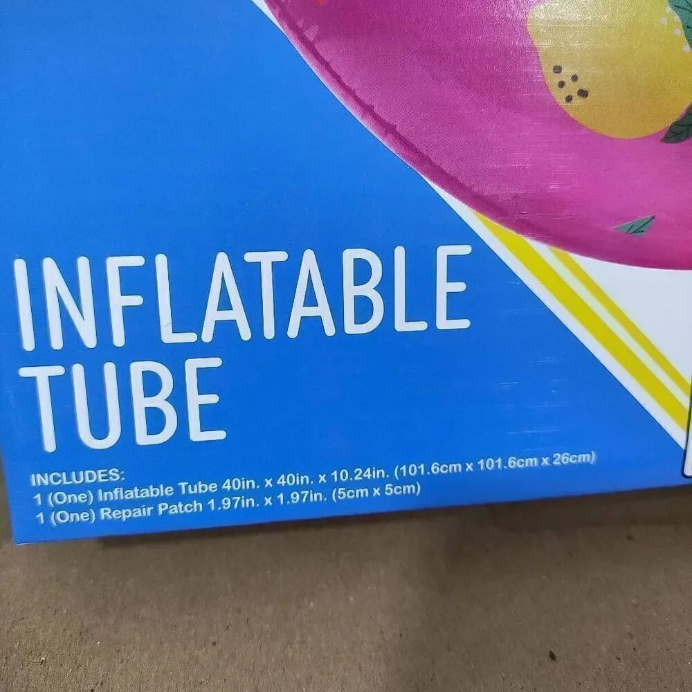 Lemons Inflatable Swim Inner Tube Pool Float - Picture 3 of 3